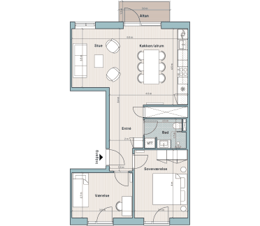 Plantegning for: Bolig nr. 21