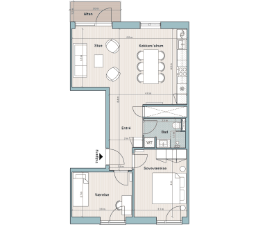Plantegning for: Bolig nr. 23